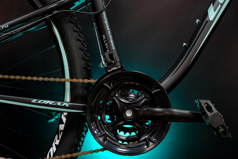 Lorak Glory 1000 Матовый Чёрный/Мятный рама 19 (на рост 171-182)