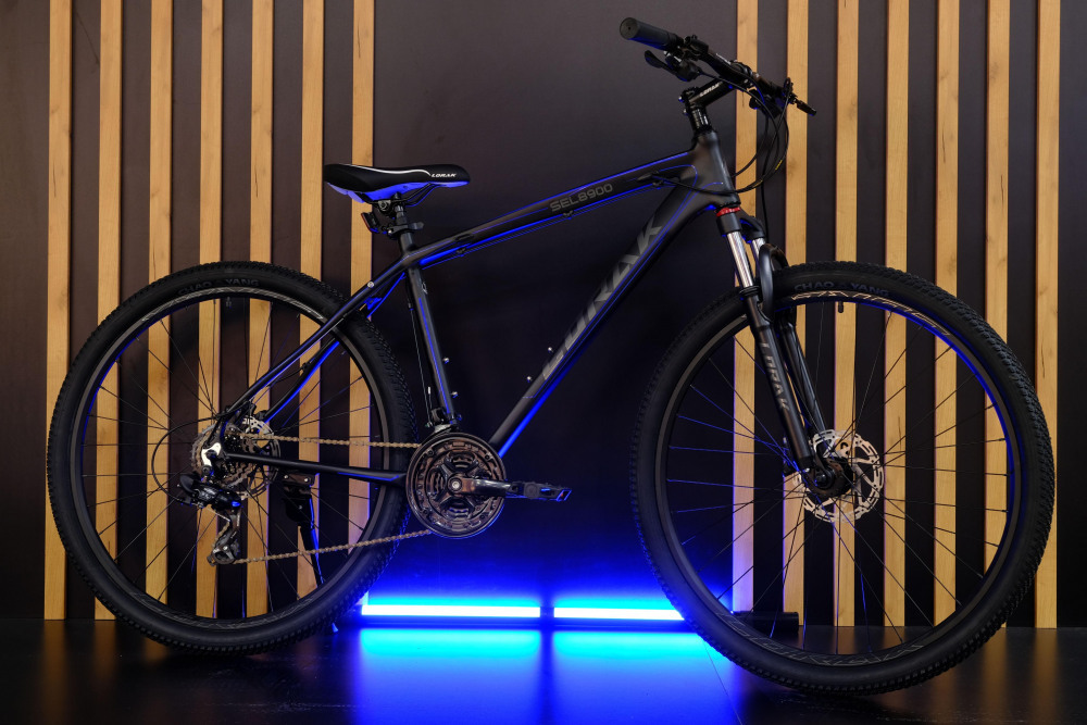 LORAK Sel 8900 HD NEW Матовый Чёрный/Синий рама 19 (на рост 171-182)